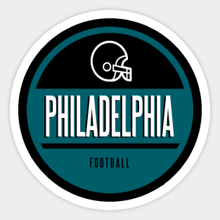 Philadelphia retro football Sticker